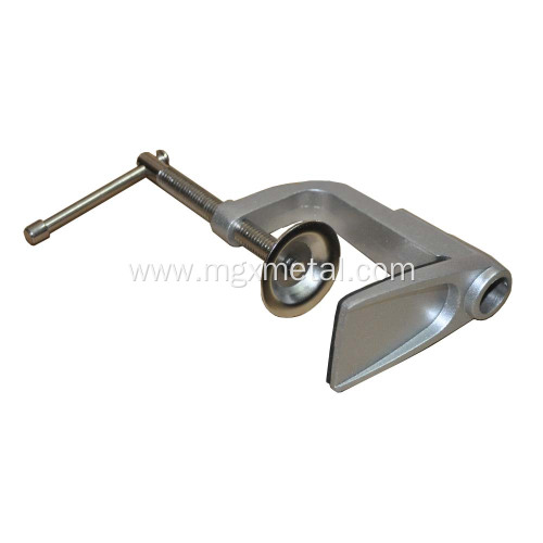 Partition Clamp Aluminum Table Holder In Silver Coated Manufactory